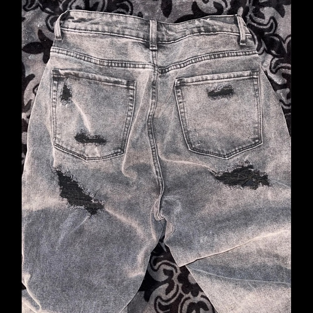 Black Denim Mom Jeans